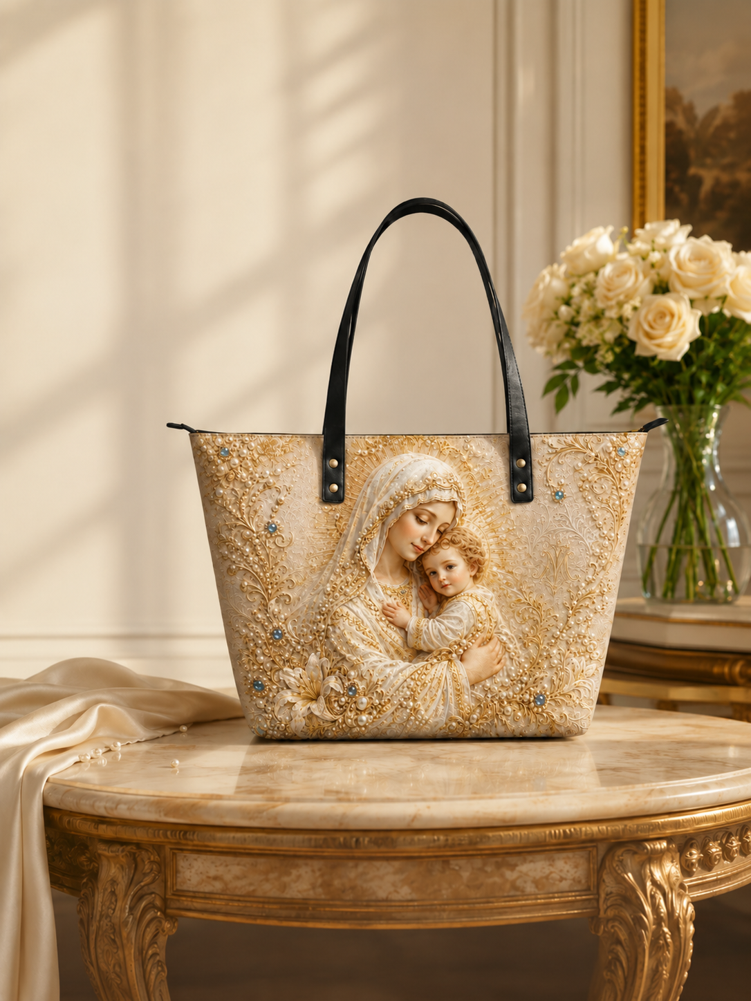 "Regina" Leather Tote Bag