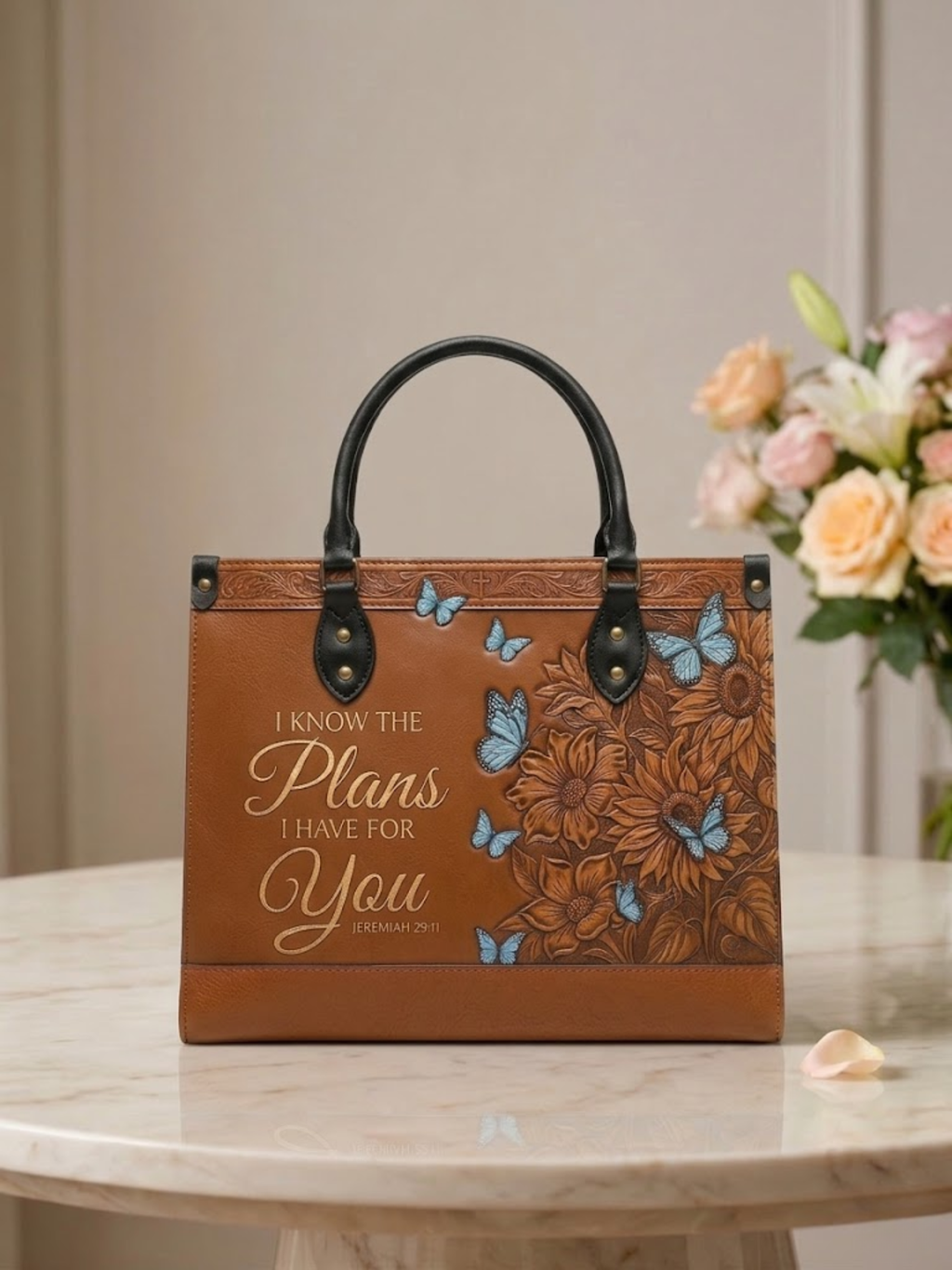 "Renewal & Promise" Leather Handbag