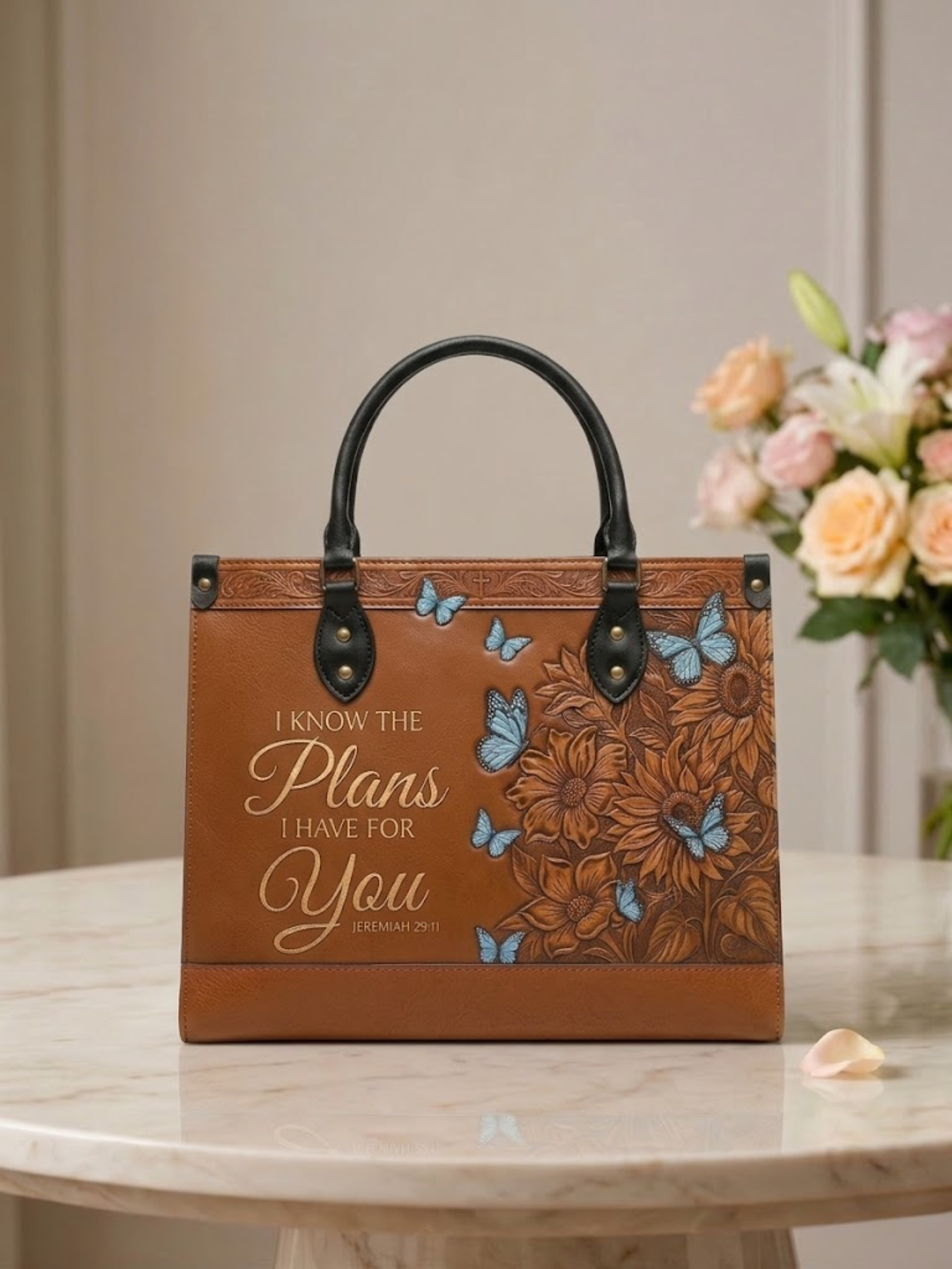 "Renewal & Promise" Leather Handbag