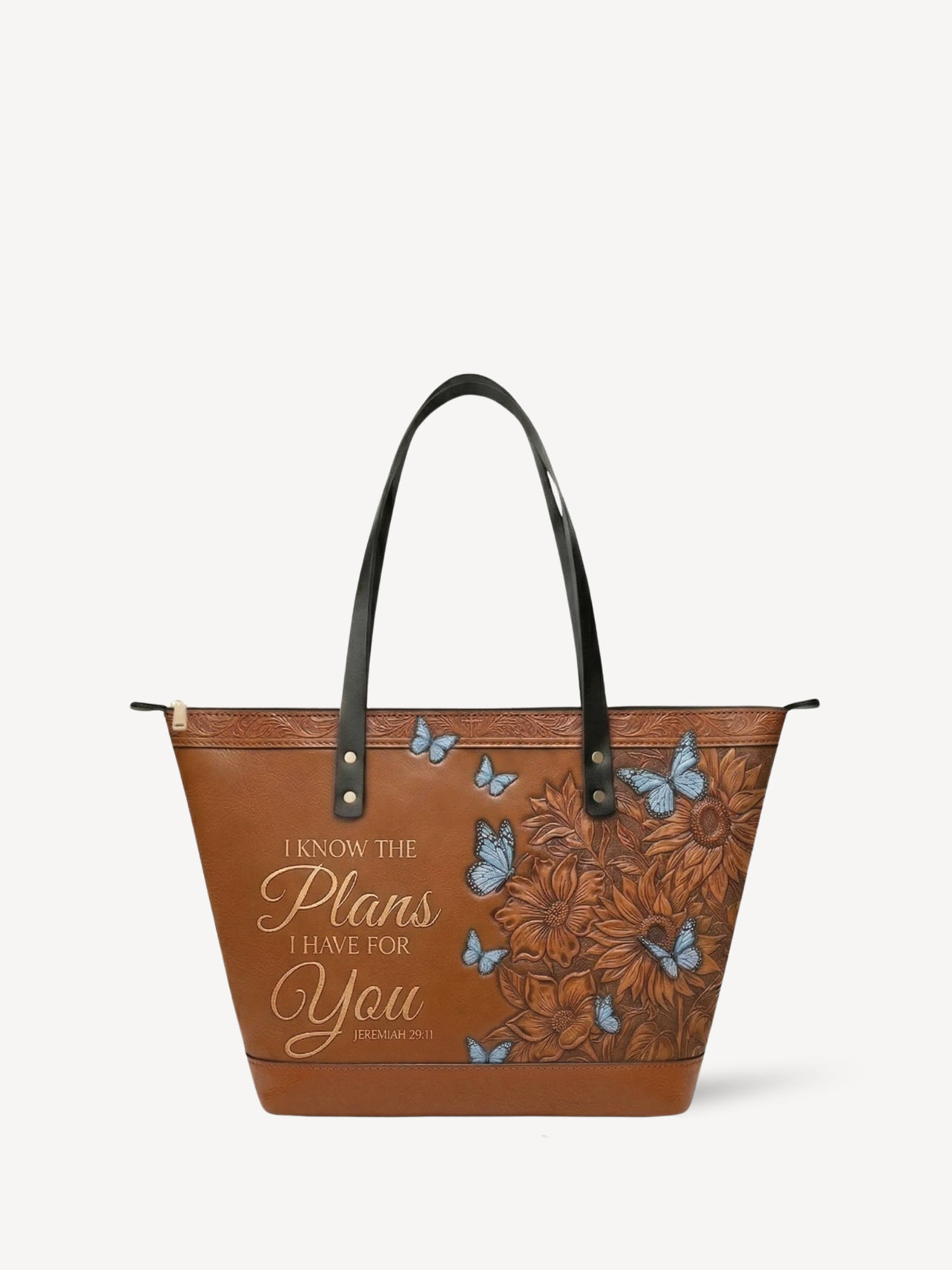 "Renewal & Promise" Leather Tote Bag