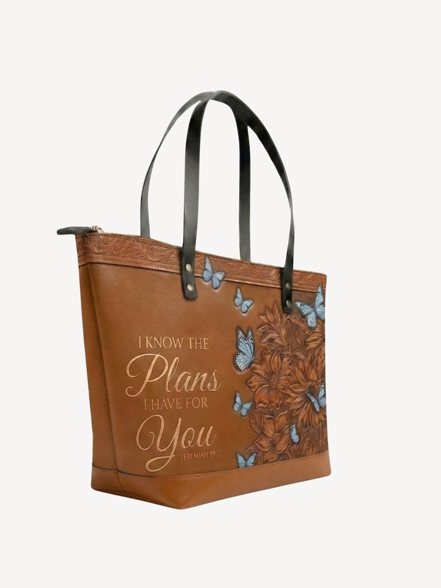 "Renewal & Promise" Leather Tote Bag
