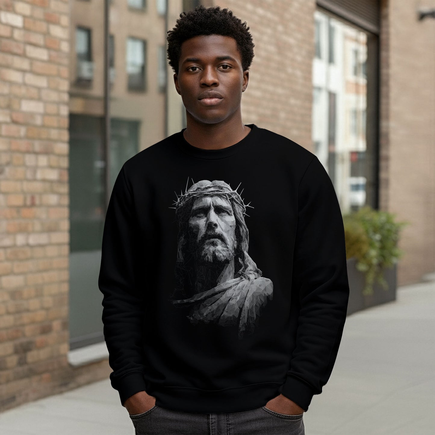 Motivational “Believe” Graphic Christian Sweatshirt