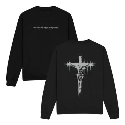 The Way The Truth and The Life Double-Sided Graphic Christian Sweatshirt