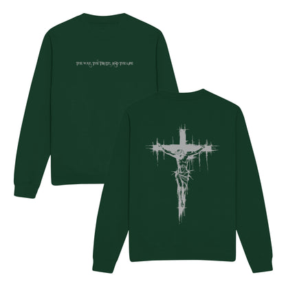 The Way The Truth and The Life Double-Sided Graphic Christian Sweatshirt
