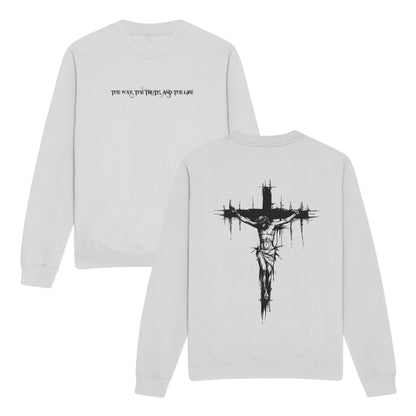 The Way The Truth and The Life Double-Sided Graphic Christian Sweatshirt