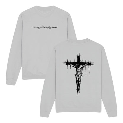The Way The Truth and The Life Double-Sided Graphic Christian Sweatshirt