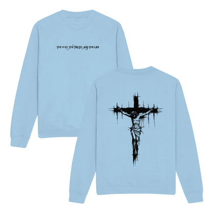 The Way The Truth and The Life Double-Sided Graphic Christian Sweatshirt