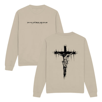 The Way The Truth and The Life Double-Sided Graphic Christian Sweatshirt