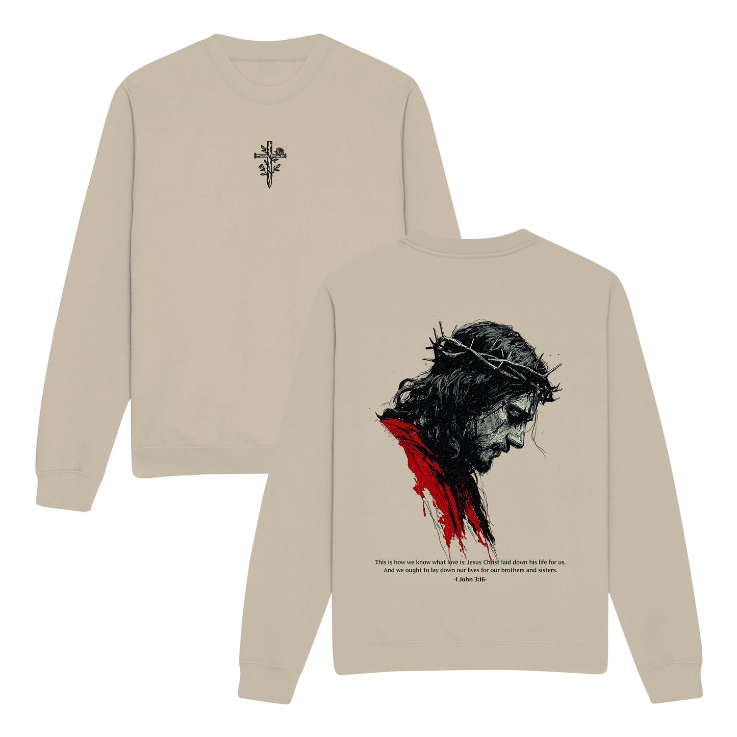 What Love is Double-Sided Graphic Christian Sweatshirt