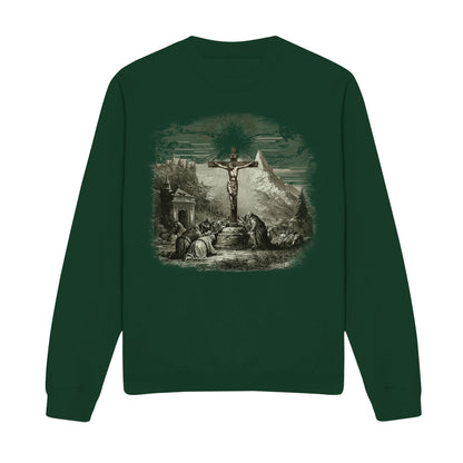 Cross Scene Graphic Christian Sweatshirt