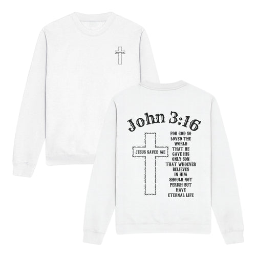Inspirational Save Double-Sided Graphic Christian Sweatshirt