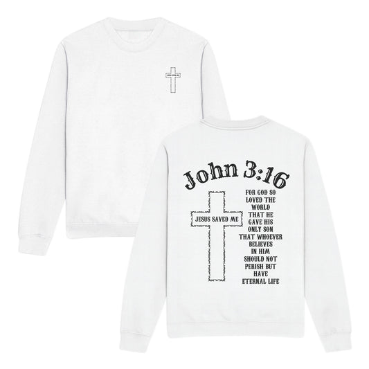 Inspirational Save Double-Sided Graphic Christian Sweatshirt
