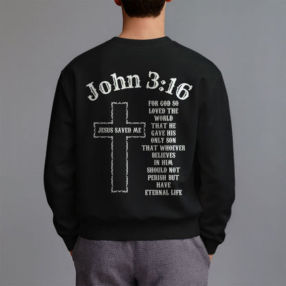 Inspirational Save Double-Sided Graphic Christian Sweatshirt