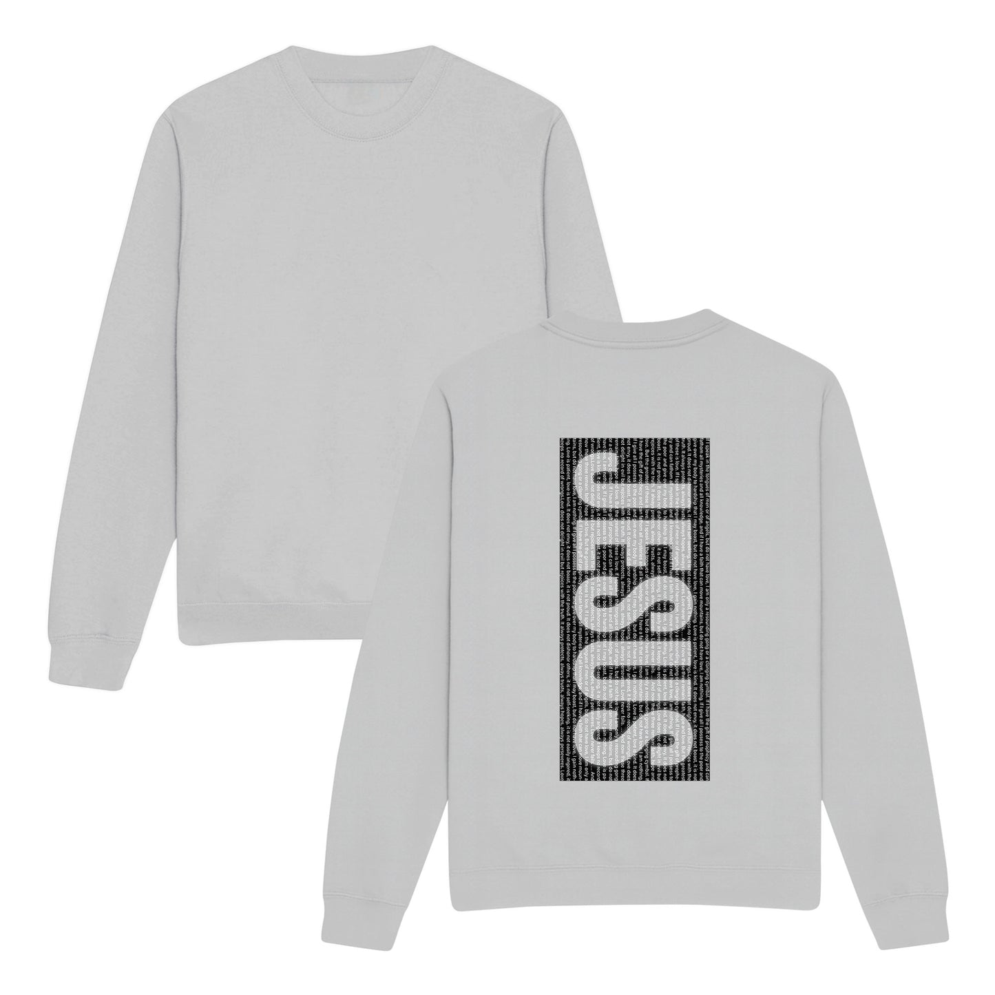 1 Corinthians 13:1-13 Double-Sided Graphic Christian Sweatshirt