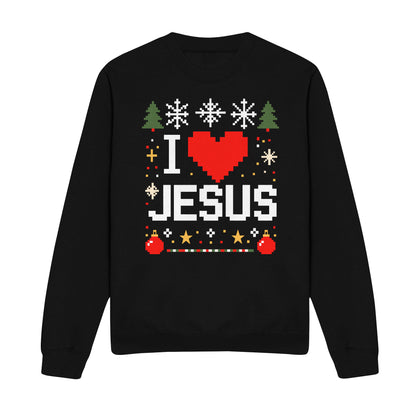 I Love Christmas Christian Sweatshirt