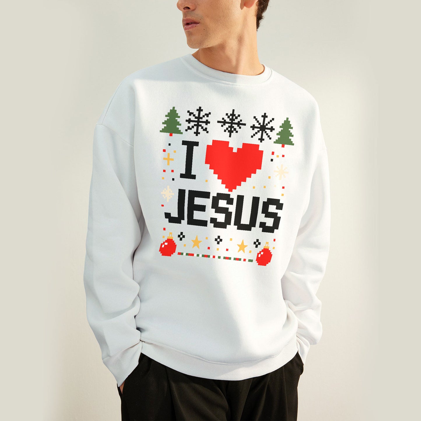I Love Christmas Christian Sweatshirt