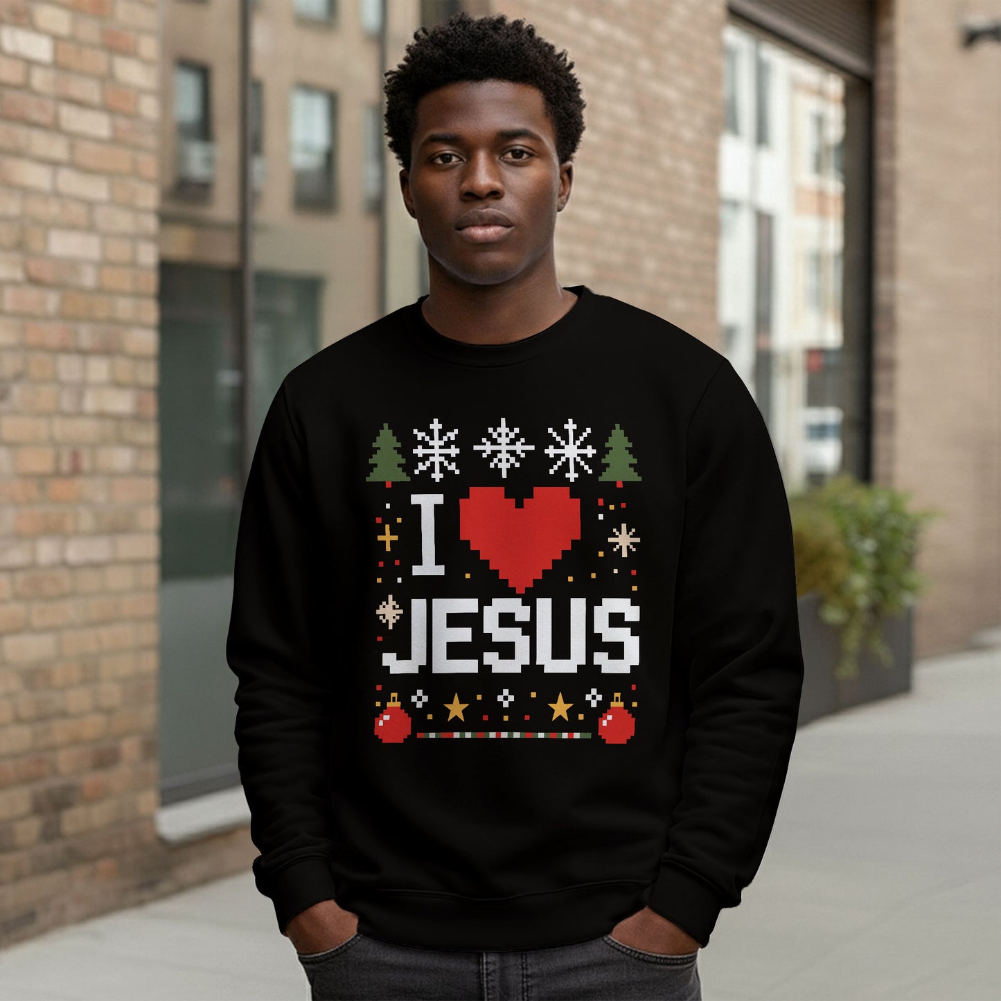 I Love Christmas Christian Sweatshirt