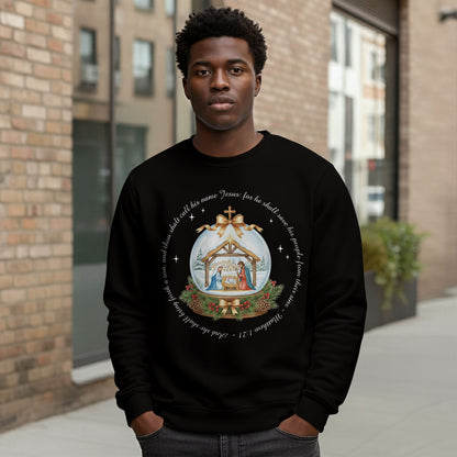 Vintage Christmas Night Christian Sweatshirt