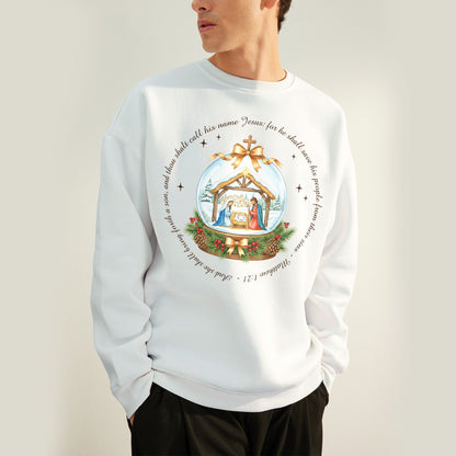 Vintage Christmas Night Christian Sweatshirt