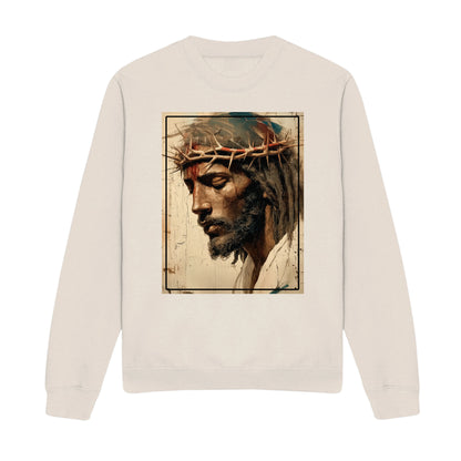 Black Jesus Shirt Face Of Jesus Cross With Crown Sweatshirt