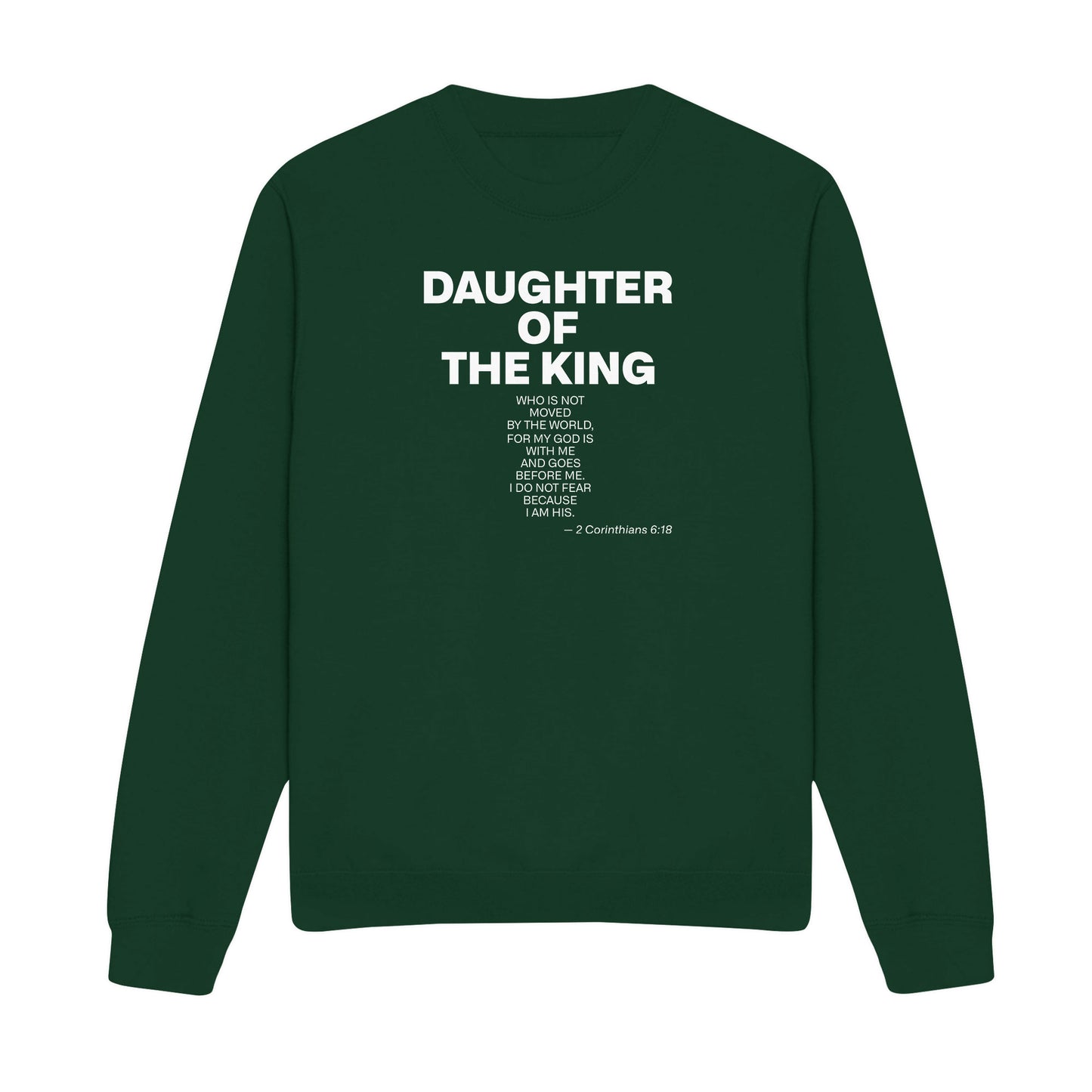 Daughter of the King Christmas Christian Sweatshirt