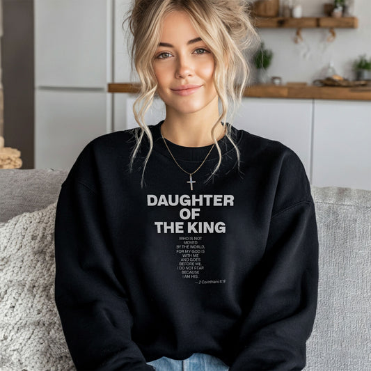 Daughter of the King Christmas Christian Sweatshirt