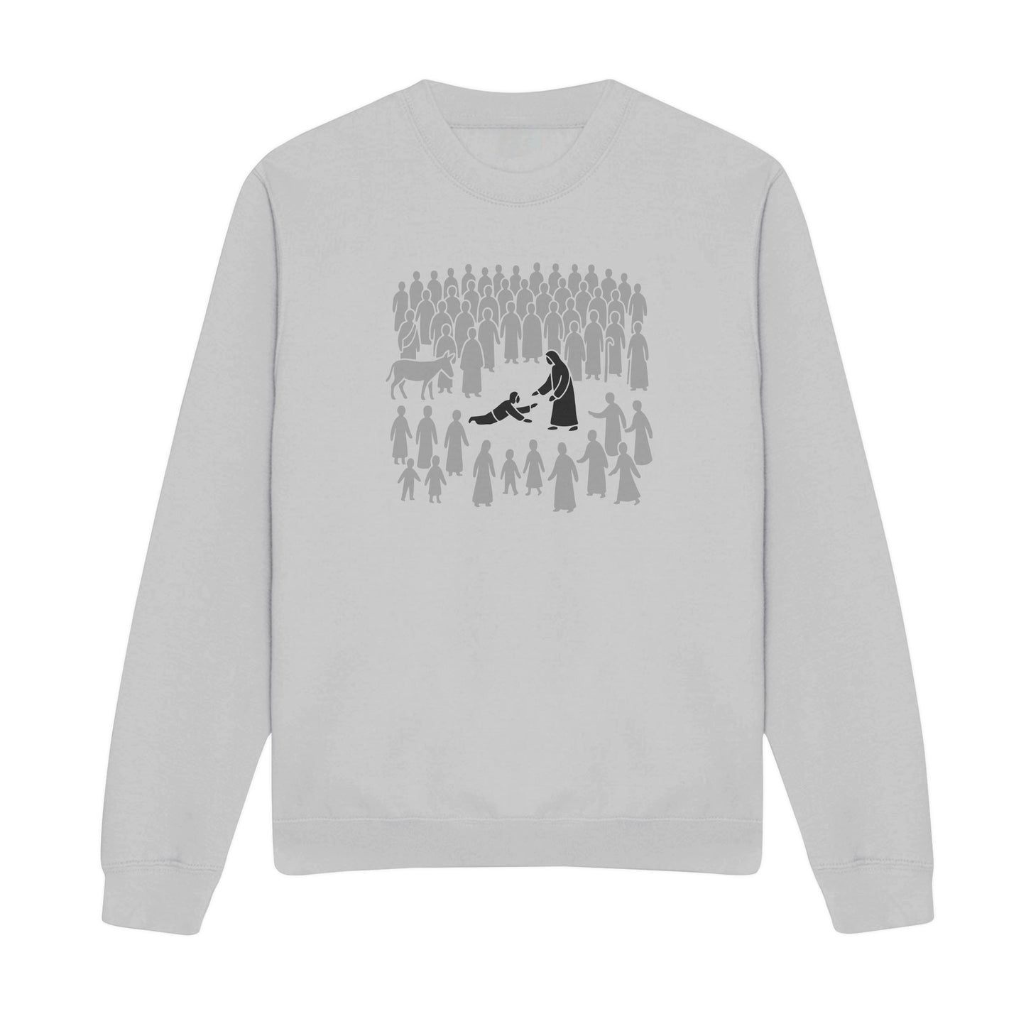 Just Touching Him Christian Sweatshirt