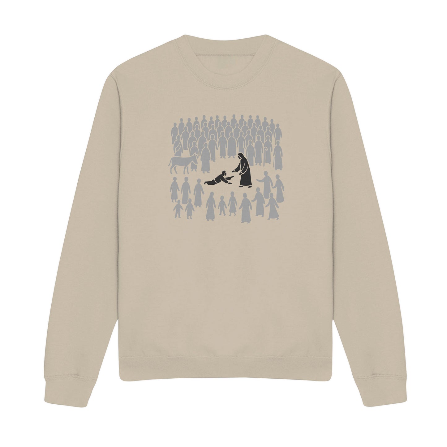 Just Touching Him Christian Sweatshirt