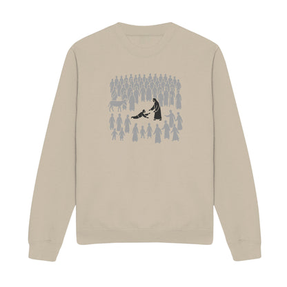 Just Touching Him Christian Sweatshirt