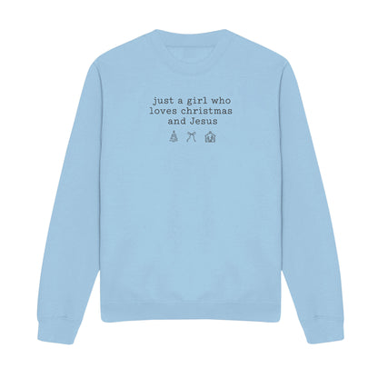 Love Christmas and Jesus Christian Sweatshirt