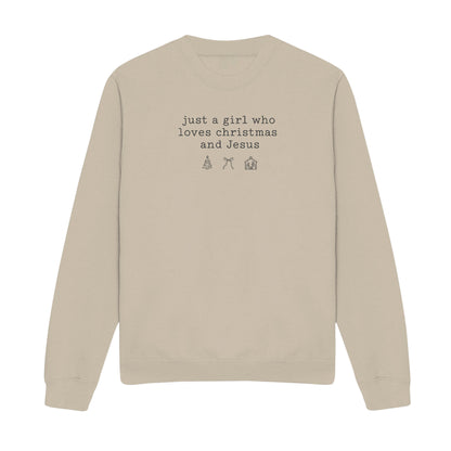 Love Christmas and Jesus Christian Sweatshirt