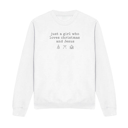 Love Christmas and Jesus Christian Sweatshirt