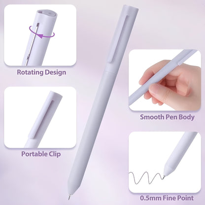 A Beautiful Year Pen Pack – 6 Retro Color Gel Pens for Journaling & Everyday Writing