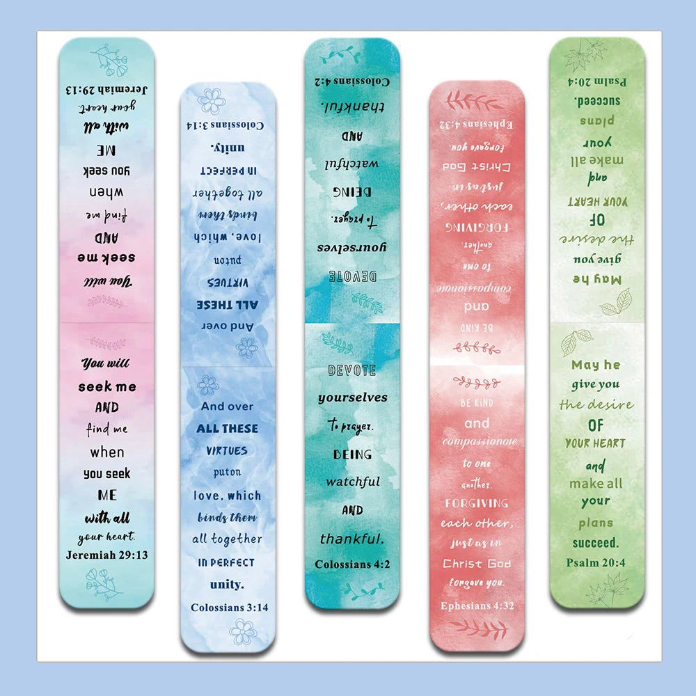 5PCS Scriptures Magnetic Bookmarks