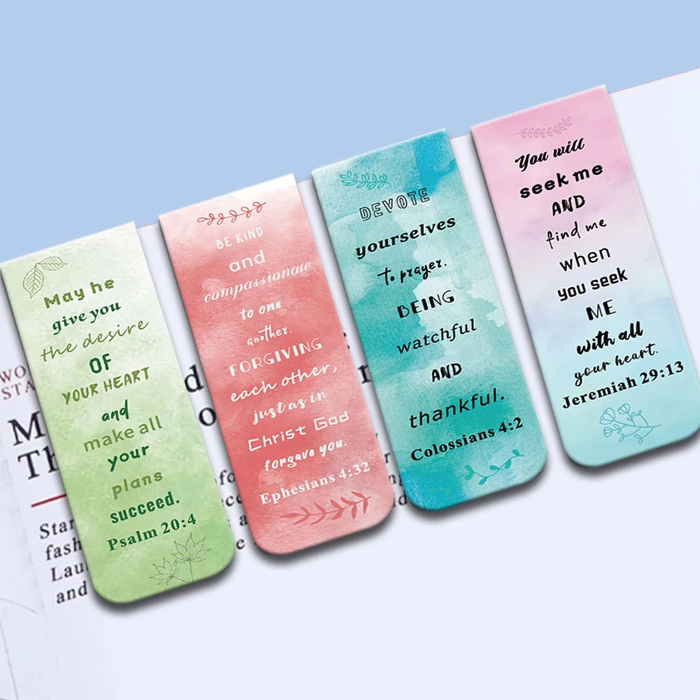 5PCS Scriptures Magnetic Bookmarks