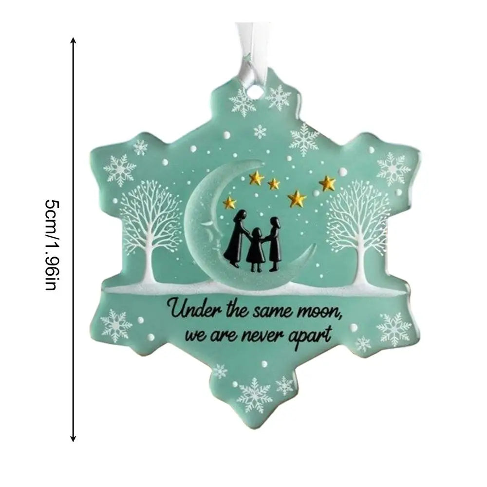 Snowflake Shaped Sea Glass Ornament