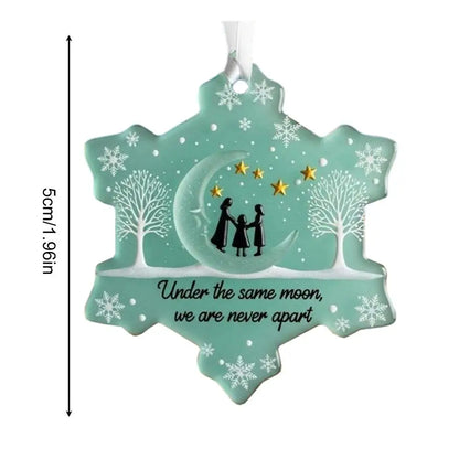 Snowflake Shaped Sea Glass Ornament