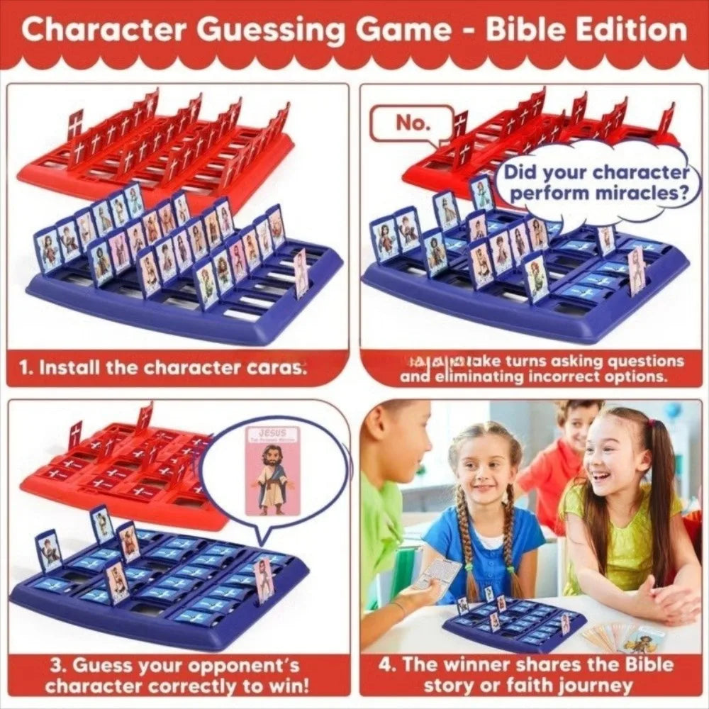 Guess Bible Who I Am Board Games – Kids & Family Faith Game