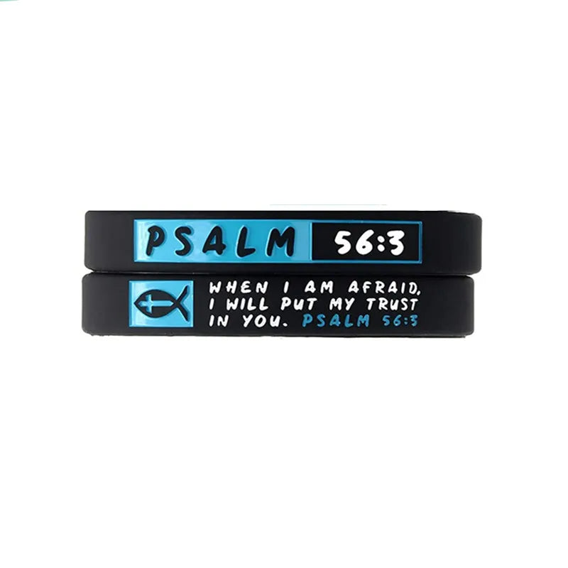 Christian Bible Verse Silicone Bracelet