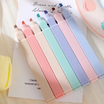 6Pcs Pastel Highlighters Pen