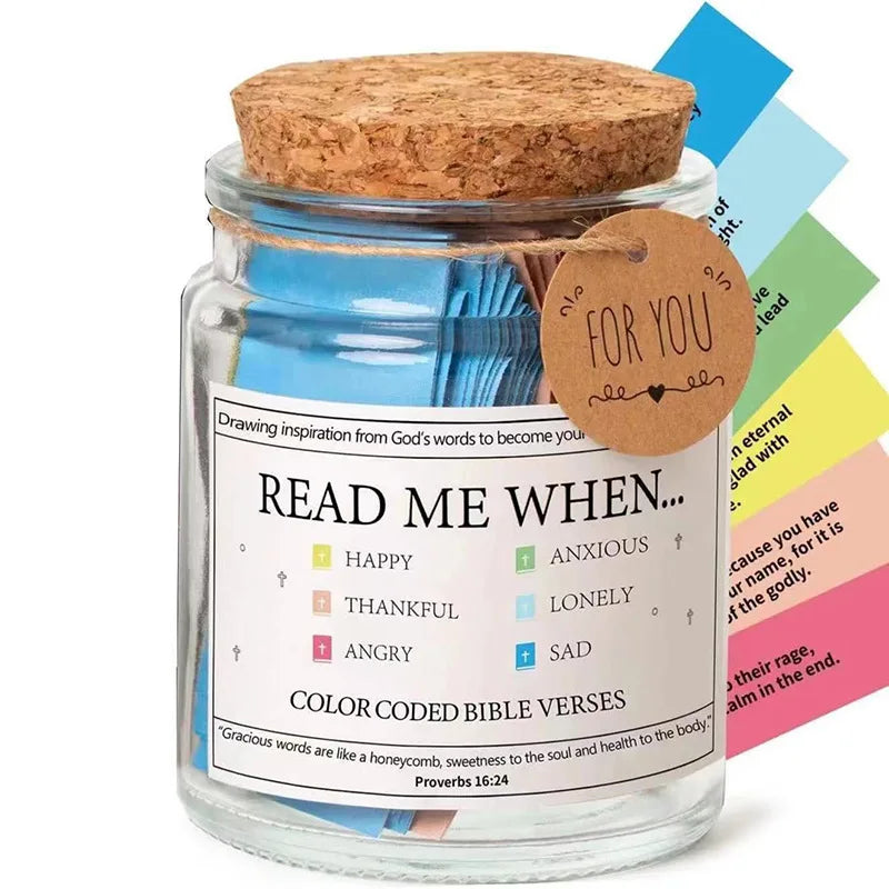 Bible Verses in A Jar, God's Word Storage Jar, Read Me When...