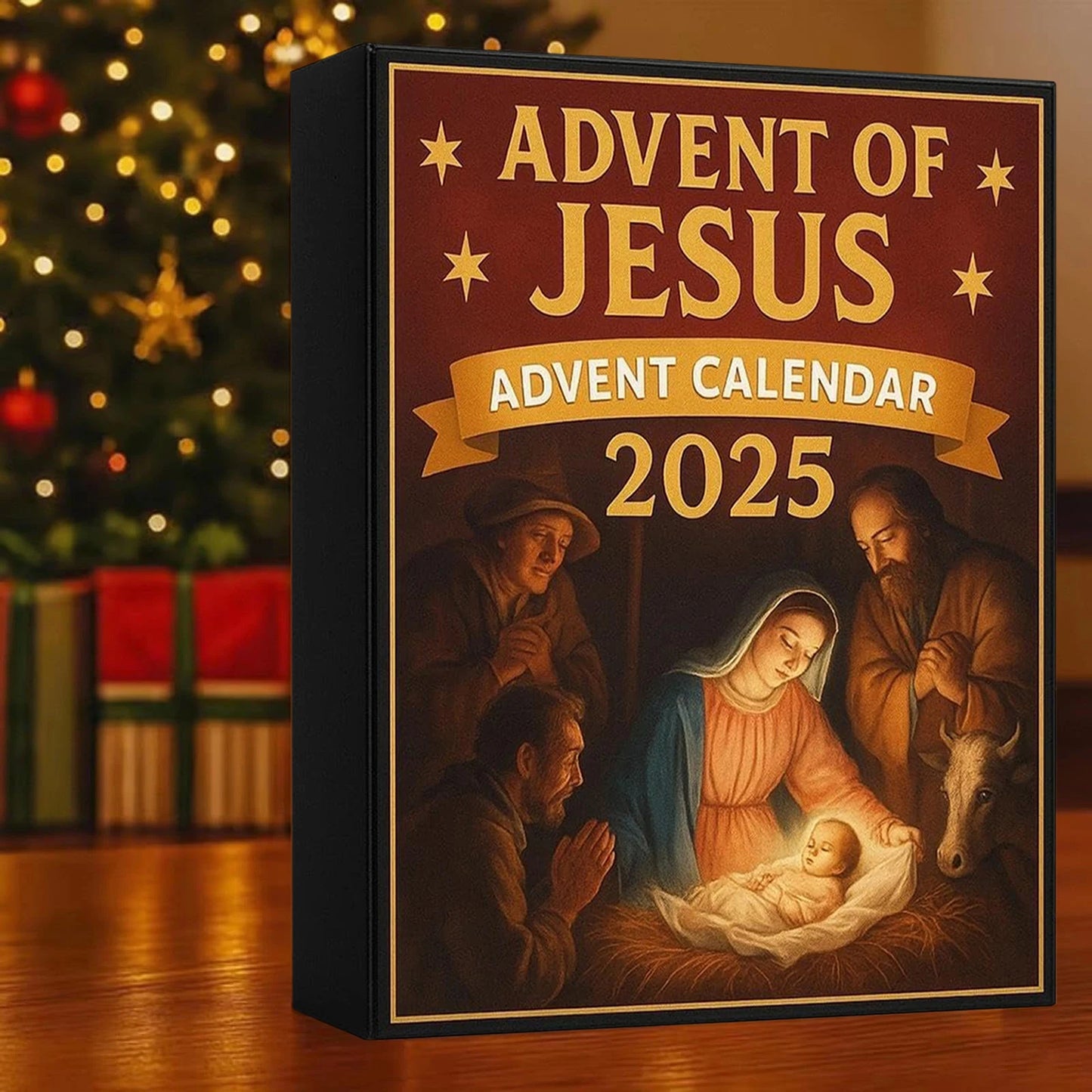 Jesus Christian Advent Calendar – 24 Acrylic Ornaments Christmas Countdown