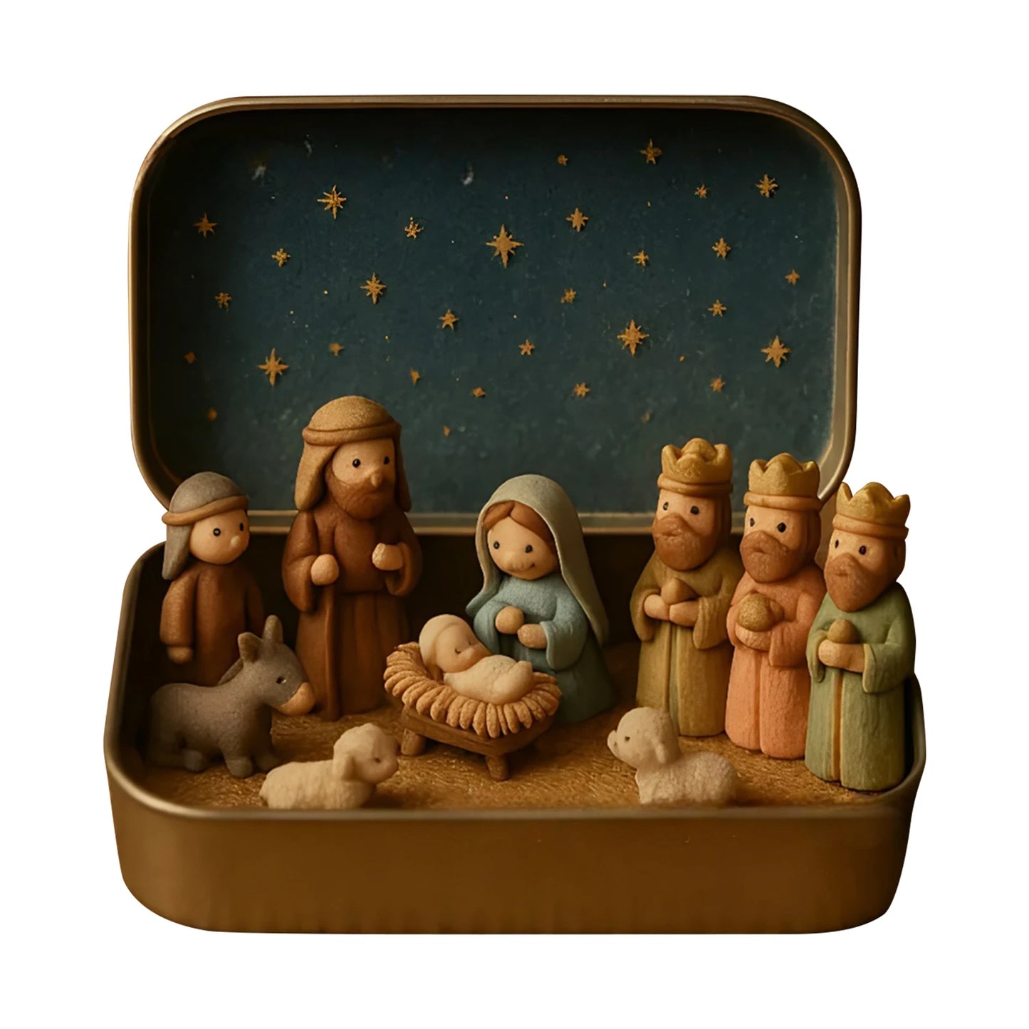 Christmas Nativity Cabin Set