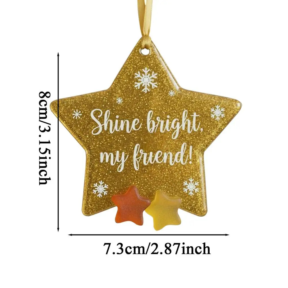 Christmas Tree Sea Glass Ornament Coastal