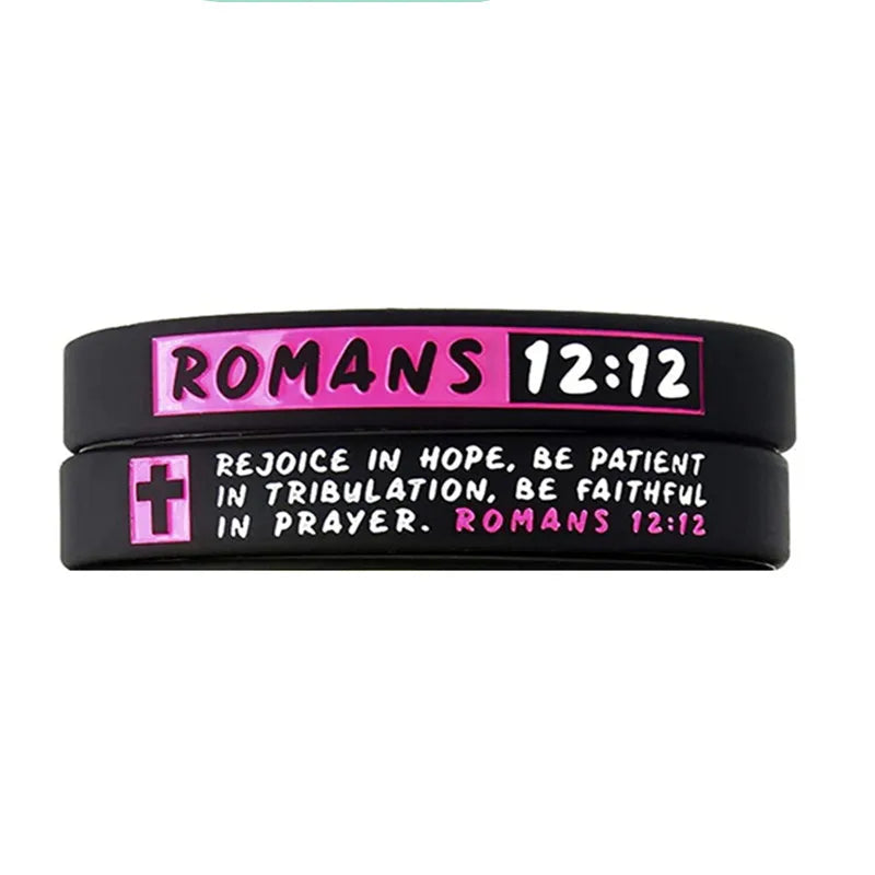 Christian Bible Verse Silicone Bracelet