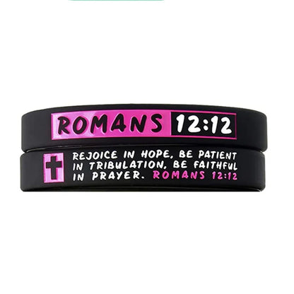 Christian Bible Verse Silicone Bracelet