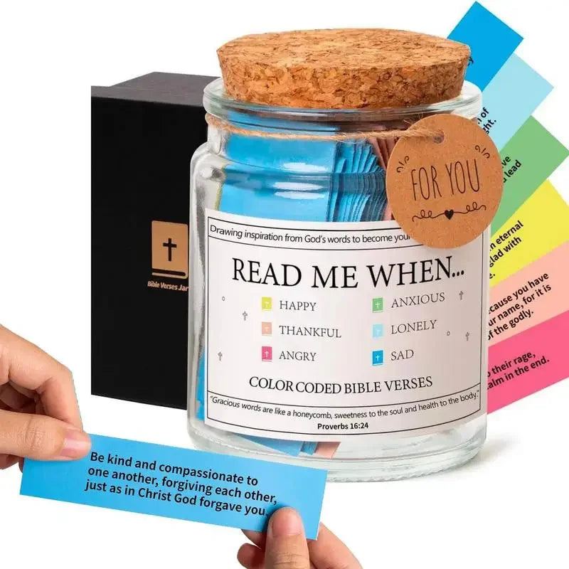 Bible Verses in A Jar, God's Word Storage Jar, Read Me When...
