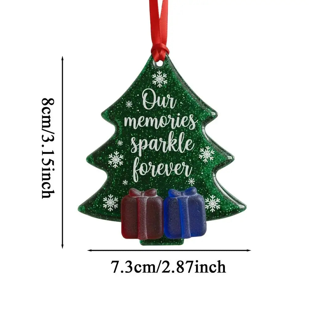 Christmas Tree Sea Glass Ornament Coastal