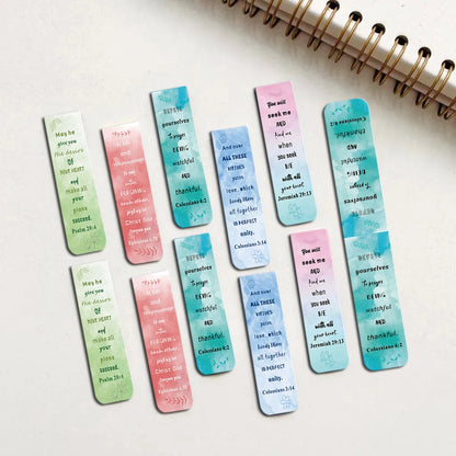 5PCS Scriptures Magnetic Bookmarks