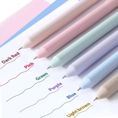 A Beautiful Year Pen Pack – 6 Retro Color Gel Pens for Journaling & Everyday Writing